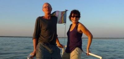 Jay MacDonnell and Ewa Burton Cycling on the  tour with redspokes